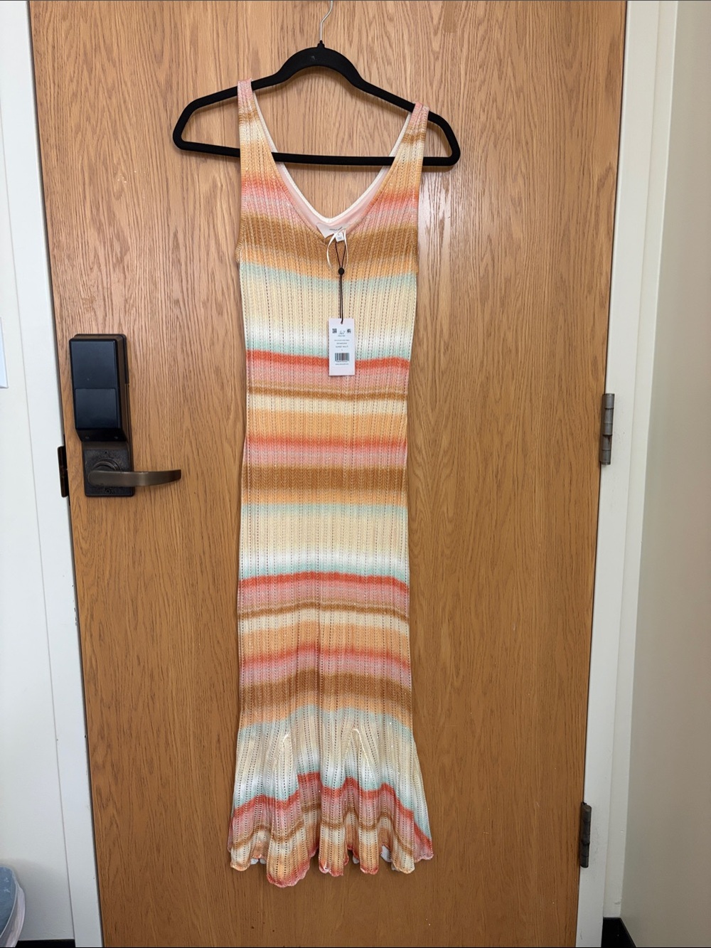 Cinq à Sept Edie Space Dyed Maxi Dress Sunset Multi NWT